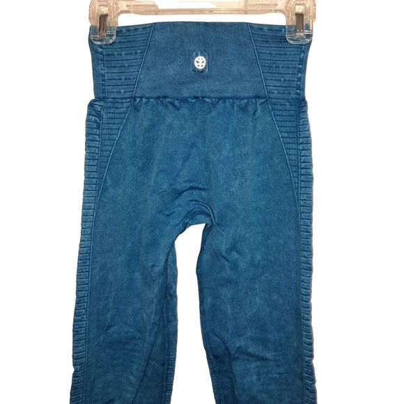 New The Beginning Of Blue Ride or Die Seamless Moto High Waist Leggings XS Small - Picture 6 of 8